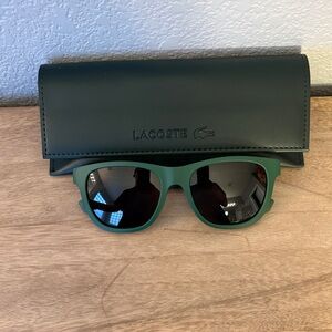 Lacoste Dark Green Sunglasses with Case